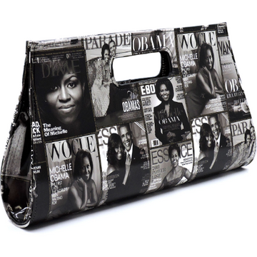 Obama Clutch Purse (B & W) - Ariya's Apparel and Accessories